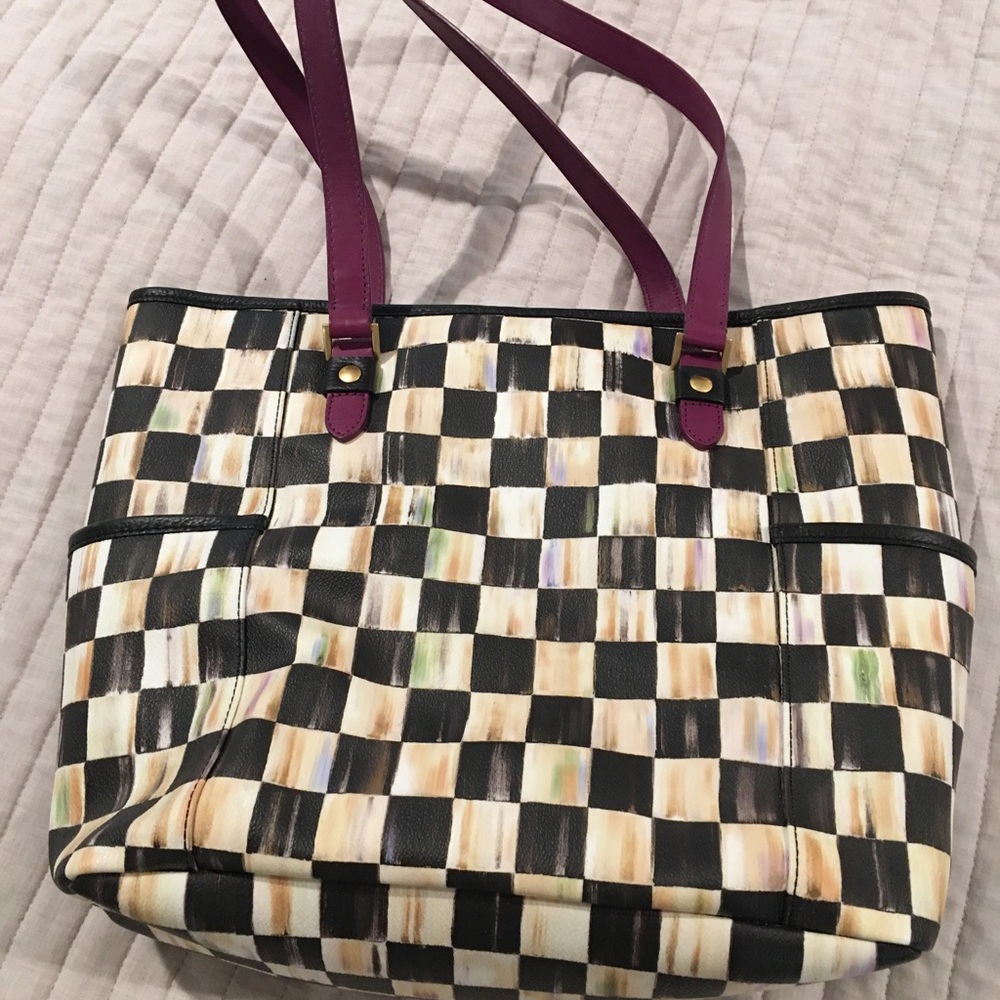 Mackenzie Childs Courtly Check tote bag